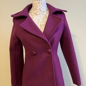 Purple Satin Lined Coat